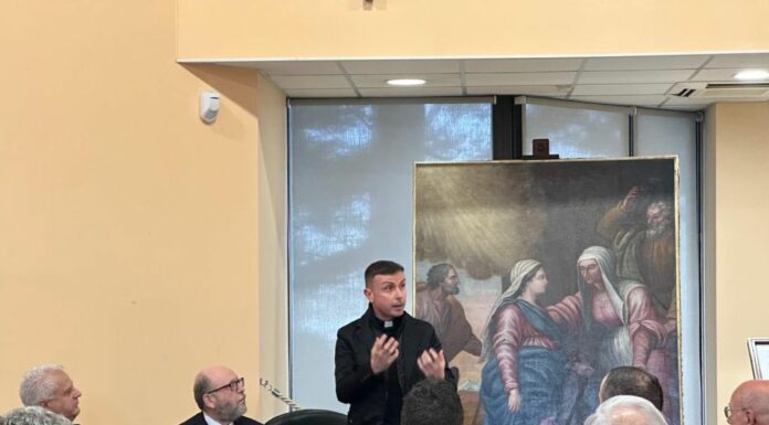 Banca del Fucino, svelato a L’Aquila il restauro della tela “La Visitazione”