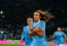 Lazio batte Lecce 2-0, decidono Guendouzi e Noslin