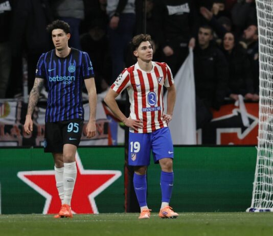 Inter beffata nel recupero in Champions, 2-1 per l’Atletico Madrid