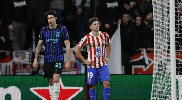 Inter beffata nel recupero in Champions, 2-1 per l’Atletico Madrid