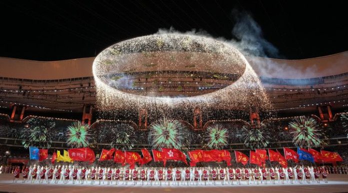 Cina: la cerimonia di apertura della 15ma edizione dei Giochi Nazionali (3)