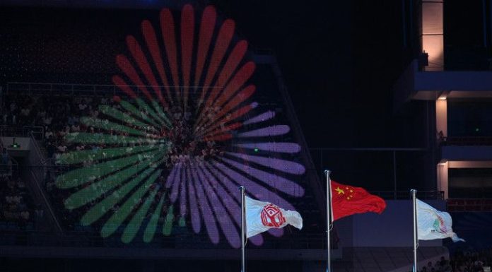 Cina: la cerimonia di apertura della 15ma edizione dei Giochi Nazionali (1)