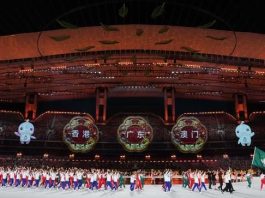 Cina: la cerimonia di apertura della 15ma edizione dei Giochi Nazionali (2)