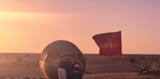 Cina: la capsula di rientro di Shenzhou-21 tocca terra