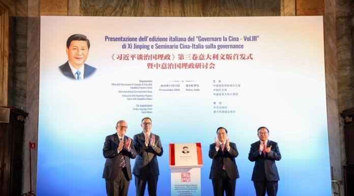 Lanciata a Roma edizione italiana del “Governare la Cina – Vol.III” di Xi Jinping