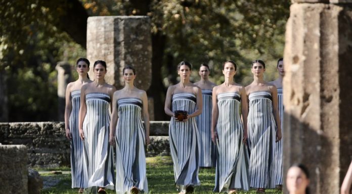 Grecia: a Olimpia prove generali accensione fiaccola di Milano-Cortina 2026 (1)