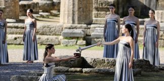 Grecia: a Olimpia prove generali accensione fiaccola di Milano-Cortina 2026 (3)