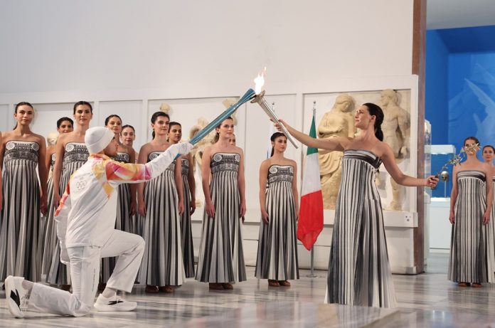 (SP)GREECE-ANCIENT OLYMPIA-MILAN-CORTINA 2026-FLAME LIGHTING CEREMONY