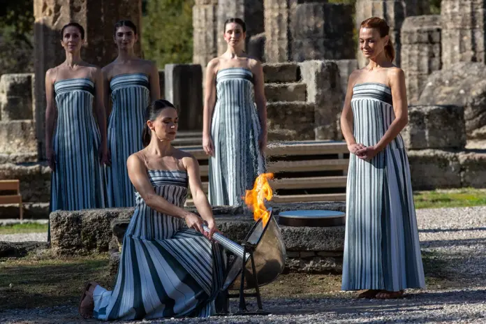 (SP)GREECE-ANCIENT OLYMPIA-MILAN-CORTINA 2026-FLAME LIGHTING CEREMONY