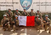 Nove soldati maltesi stanno per completare una missione di pace Onu in Libano