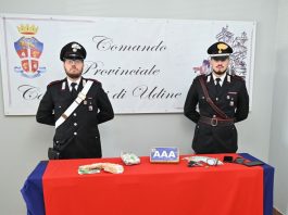 In auto con cocaina e armi, tentano la fuga al posto di blocco: due arresti a Udine
