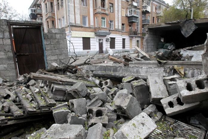 Aftermath of Russian drone attack on Dnipro