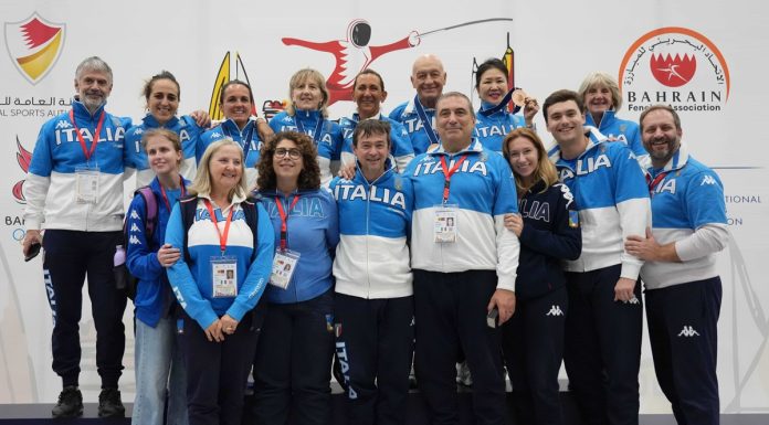 Altre cinque medaglie per l’Italia al Mondiale Master 2025 di Manama, Magda Melandri oro nel fioretto