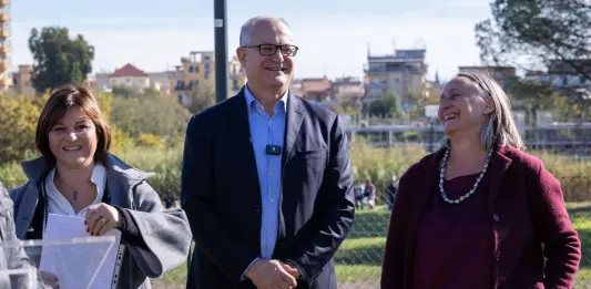 Gualtieri inaugura il nuovo Parco Collinetta Boccea
