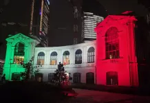 La sede di Fondazione Fiera Milano illuminata dal tricolore per la Giornata dell’Unità Nazionale e delle Forze Armate