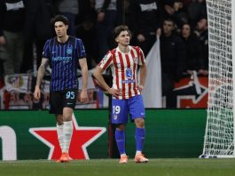 Inter beffata nel recupero in Champions, l’Atletico Madrid vince 2-1