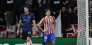 Inter beffata nel recupero in Champions, l’Atletico Madrid vince 2-1