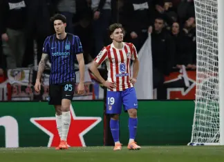 Inter beffata nel recupero in Champions, l’Atletico Madrid vince 2-1