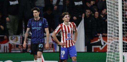 Inter beffata nel recupero in Champions, l’Atletico Madrid vince 2-1