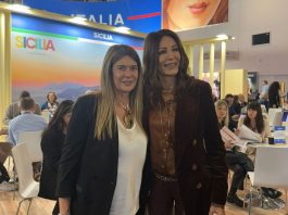 Il Ministro del Turismo Daniela Santanchè allo stand della Regione Sicilia al WTM di Londra