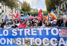 In corso il Corteo “No Ponte” a Messina, “Stop a devastazione e spreco risorse”