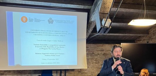 I progetti turistici di San Marino all’Università di Urbino, lezione di Pedini Amati