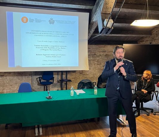 I progetti turistici di San Marino all’Università di Urbino, lezione di Pedini Amati