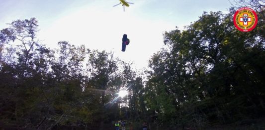 Viterbo, motociclista soccorso in zona Impervia a Luni sul Mignone