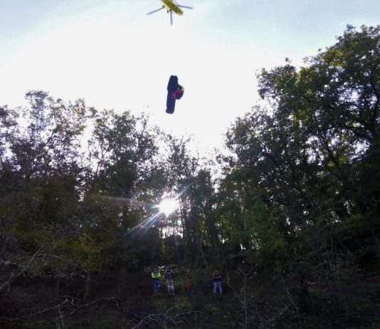 Viterbo, motociclista soccorso in zona Impervia a Luni sul Mignone
