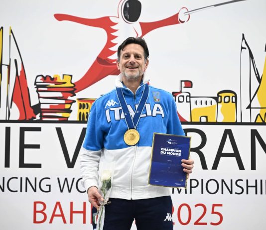 Mondiali Master, Filippo Pesce medaglia d’oro nel fioretto 50+