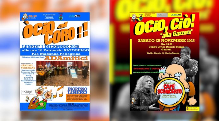 A Venezia torna il progetto “Ocio Ciò! – Città, anziani e sicurezza”