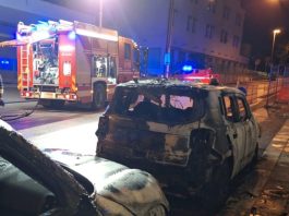 Modica, nella notte vanno a fuoco tre auto della Guardia di Finanza