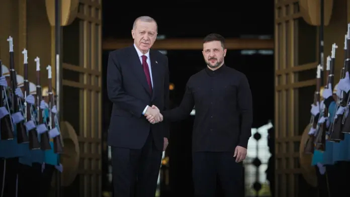 Ankara, visita del presidente ucraino Zelensky in Turchia