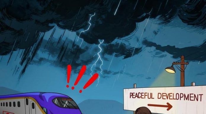 La vignetta: Deragliando dalla pace