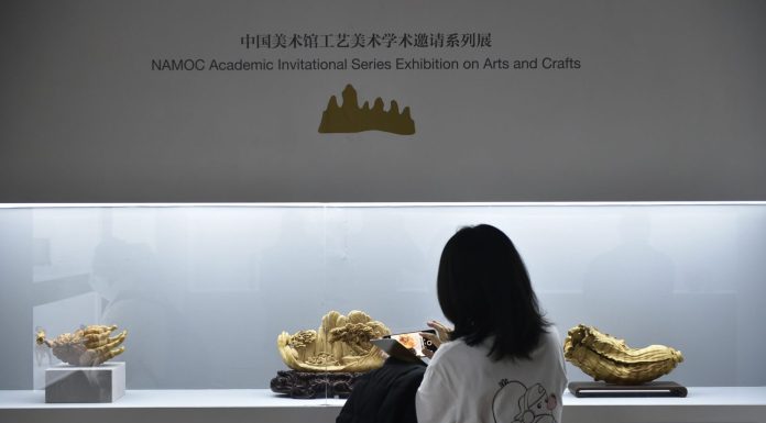 Cina: al via la mostra delle opere in legno a Pechino (1)