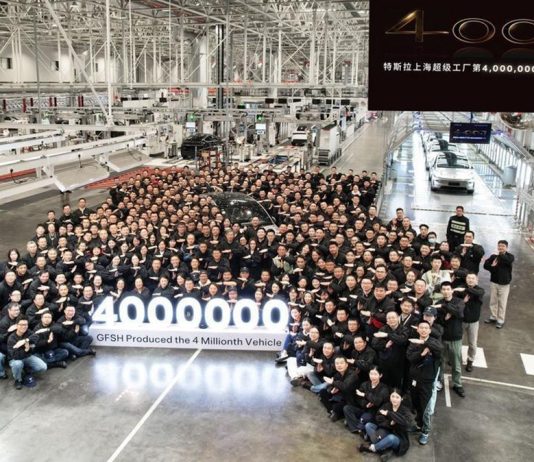 Cina: fabbrica Tesla di Shanghai raggiunge i 4 milioni di veicoli prodotti