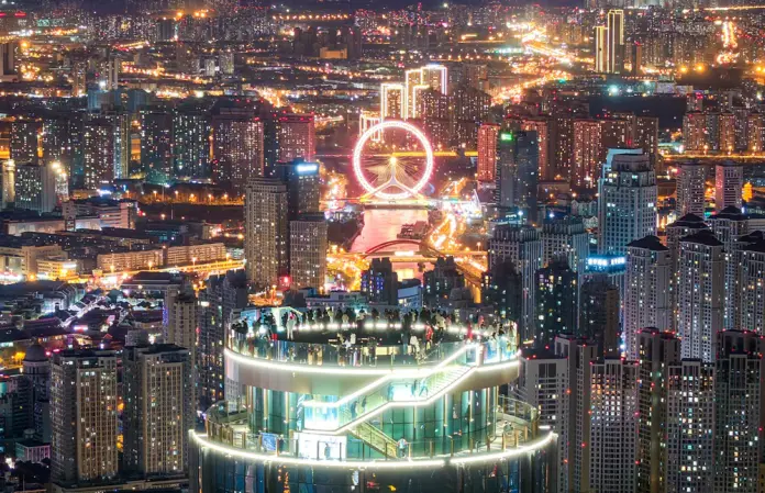 CHINA-TIANJIN-JINWAN PLAZA-SIGHTSEEING DECK-OPENING (CN)