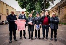 Il Palermo Fc in visita al carcere Ucciardone / Foto