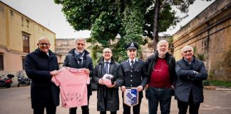 Il Palermo Fc in visita al carcere Ucciardone / Foto