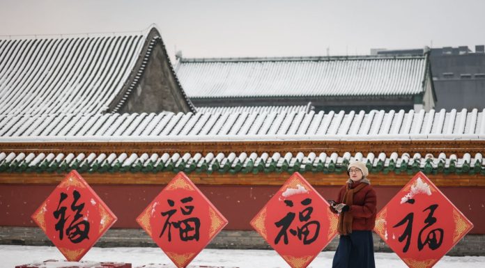 Cina: forti nevicate imbiancano Shenyang nel Liaoning (1)