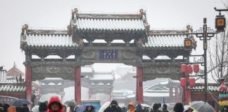 Cina: forti nevicate imbiancano Shenyang nel Liaoning (3)