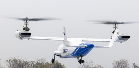 Cina: primo volo nel Sichuan per convertiplano Lanying R6000 (1)