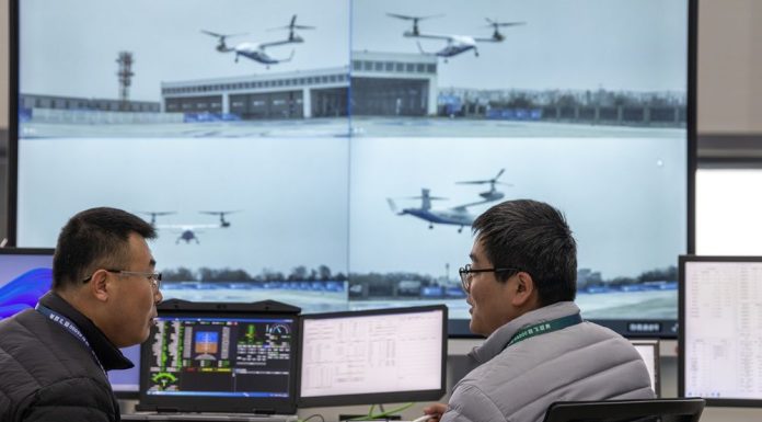 Cina: primo volo nel Sichuan per convertiplano Lanying R6000 (2)