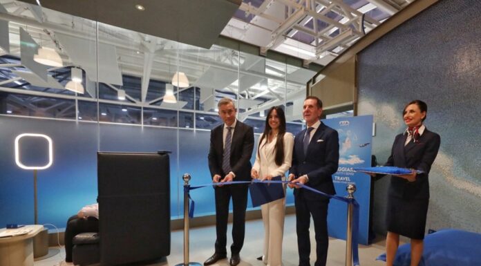 ITA, “Viaggiare in tutti i sensi” nella rinnovata Hangar Lounge di Roma Fiumicino