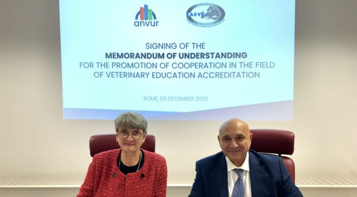 ANVUR-EAEVE: un’intesa per la valutazione della qualità in Medicina Veterinaria