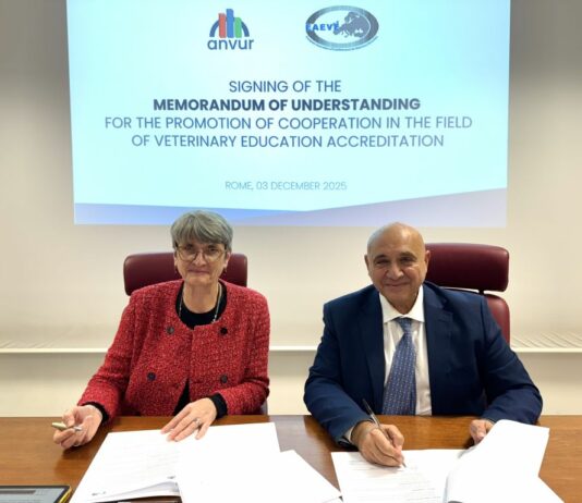 ANVUR-EAEVE: un’intesa per la valutazione della qualità in Medicina Veterinaria