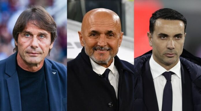Conte, Spalletti e Palladino gli allenatori più citati da Radio e Tv