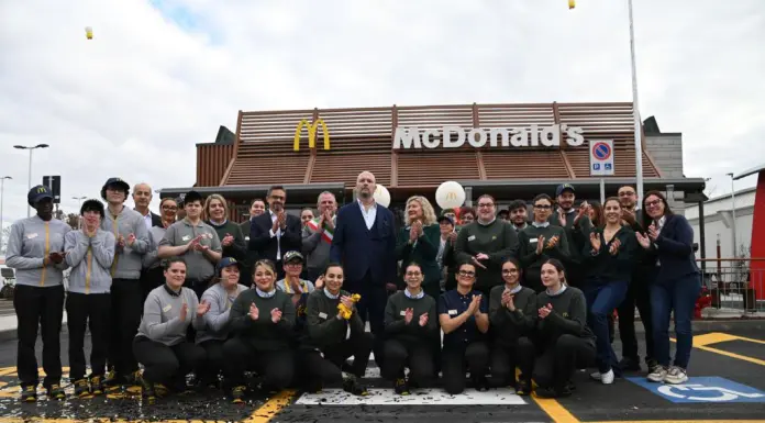 McDonald’s apre nel Bergamasco l’ottocentesimo ristorante in Italia