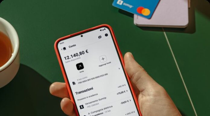 SumUp raggiunge 1 miliardo di euro di depositi sul proprio Conto Aziendale