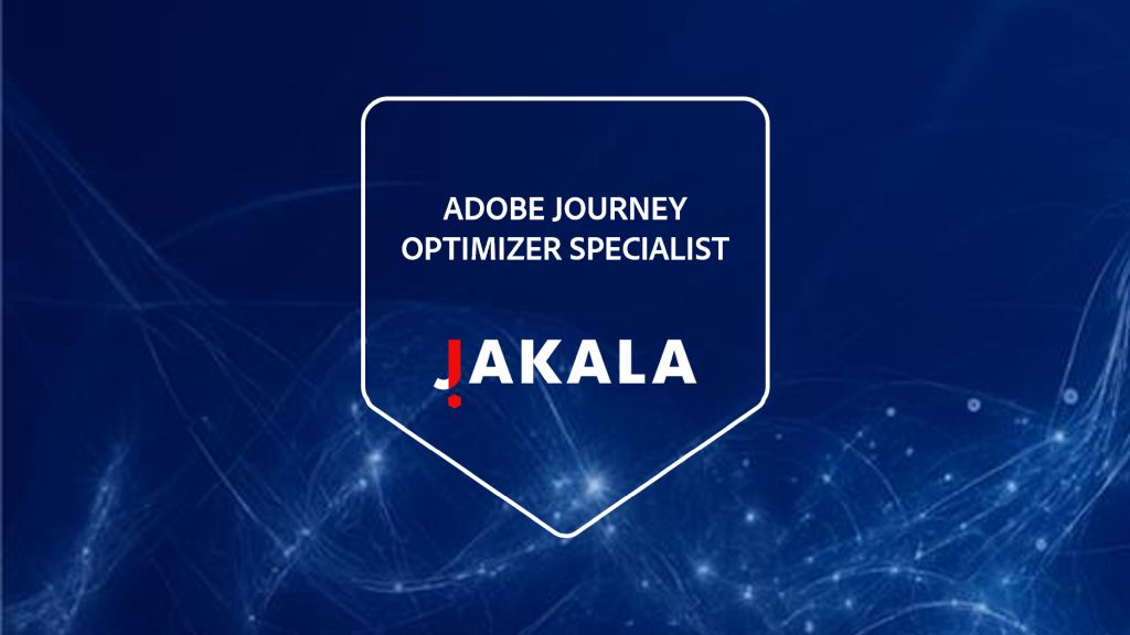 Jakala ottiene la certificazione “Adobe Journey Optimizer” Jakala ottiene la certificazione “Adobe Journey Optimizer”
